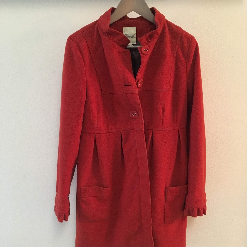 Adorable Babydoll Peacoat from Fossil